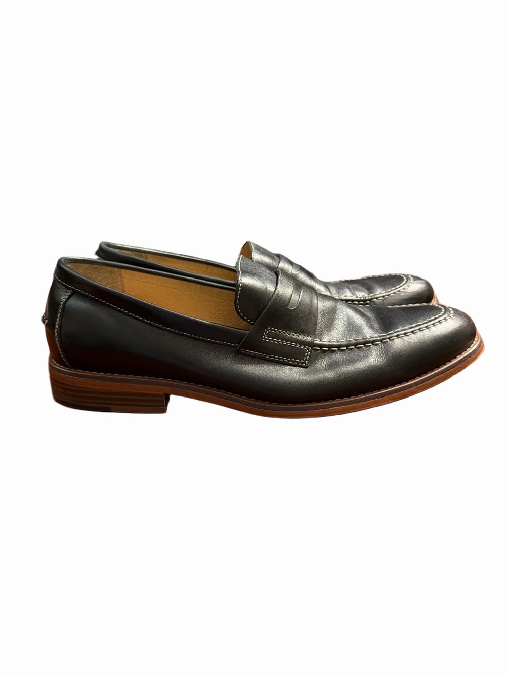 G.H. Bass & Co. Weejuns Black Leather Penny Loafers. Size 11.5